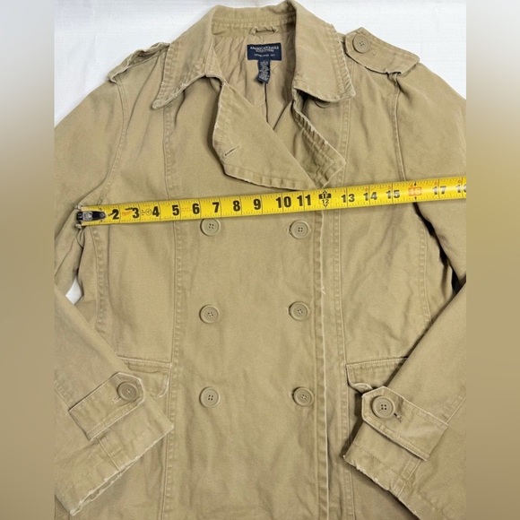 American Eagle Outfitters Women’s Double Breasted Canvas Jacket Size Large - Picture 7 of 10